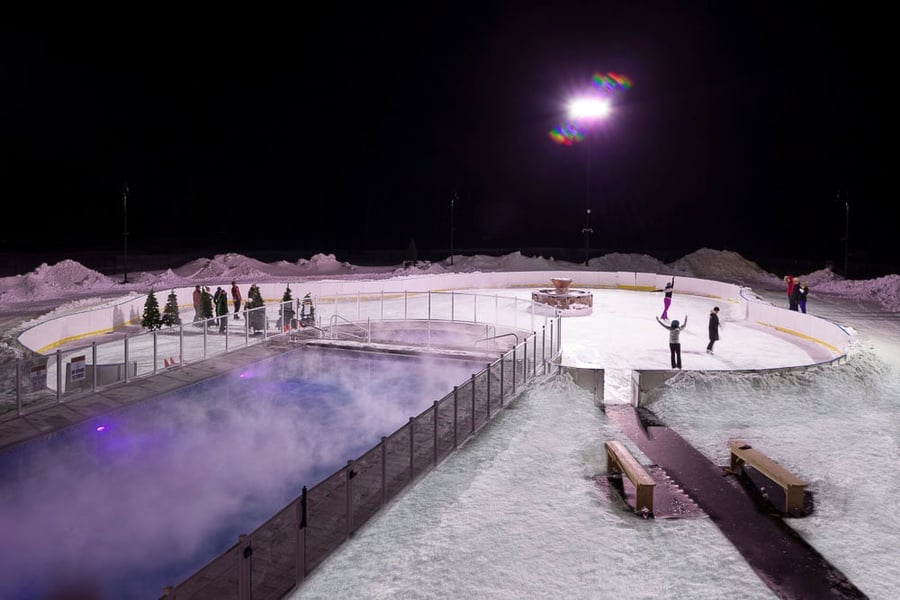 Behind the Scenes How to turn a swimming pool into a skating rink